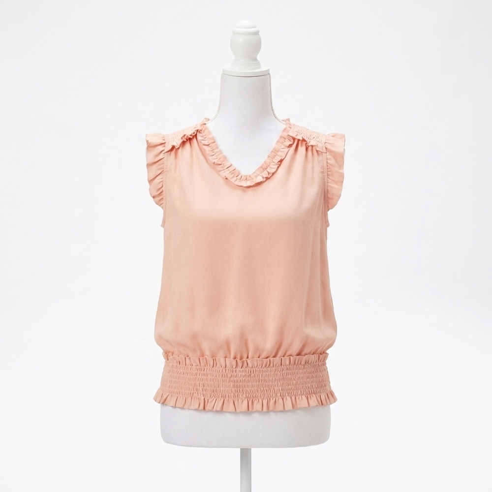 NEW COCO + CARMEN winslet top with cinched bottom in blush